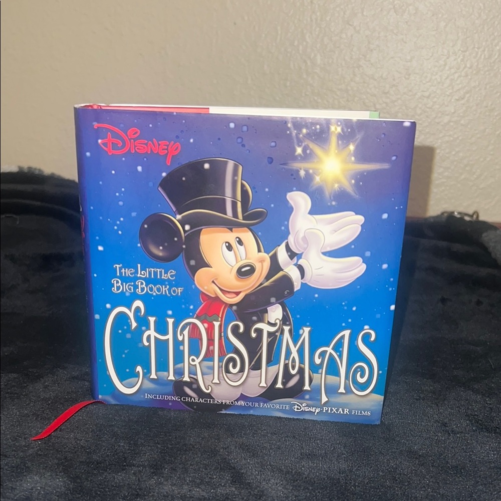 Disney Blue and Red Christmas Book with Mickey Mouse